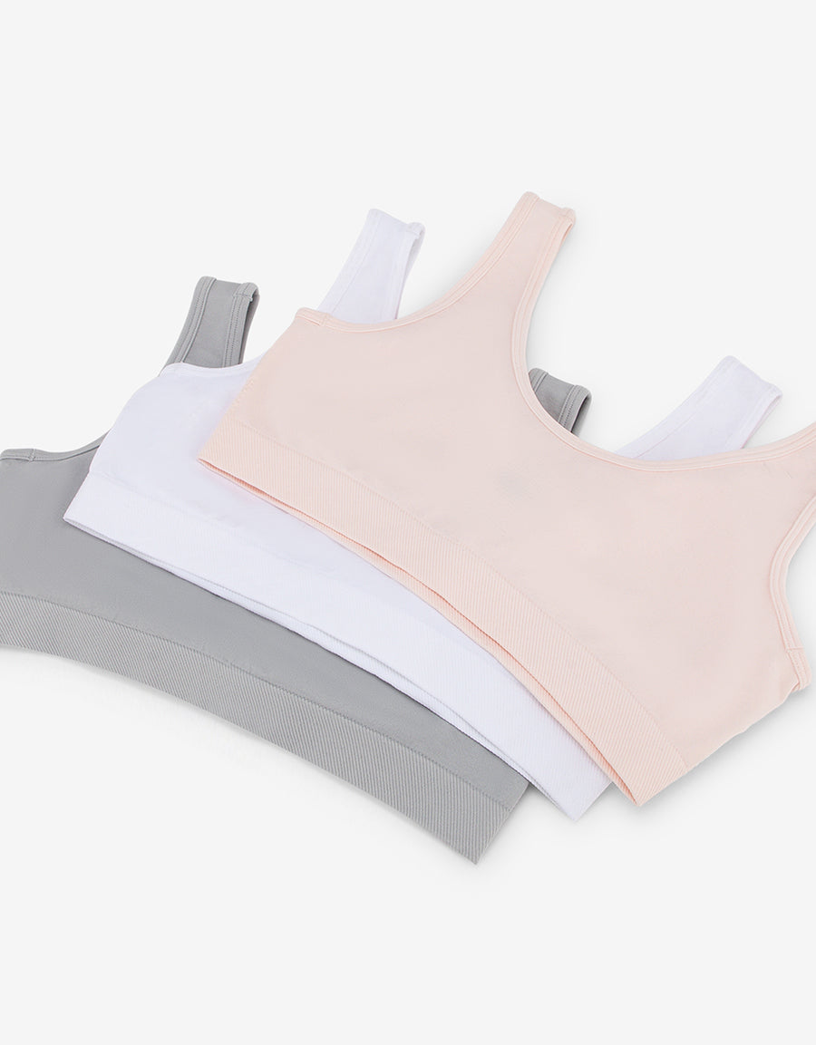 Seamless Padded Croptops (Pack Of 3)