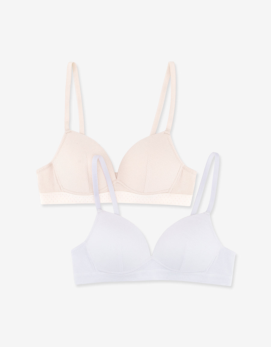 Non-Wired T-Shirt Bras (Pack Of 2)