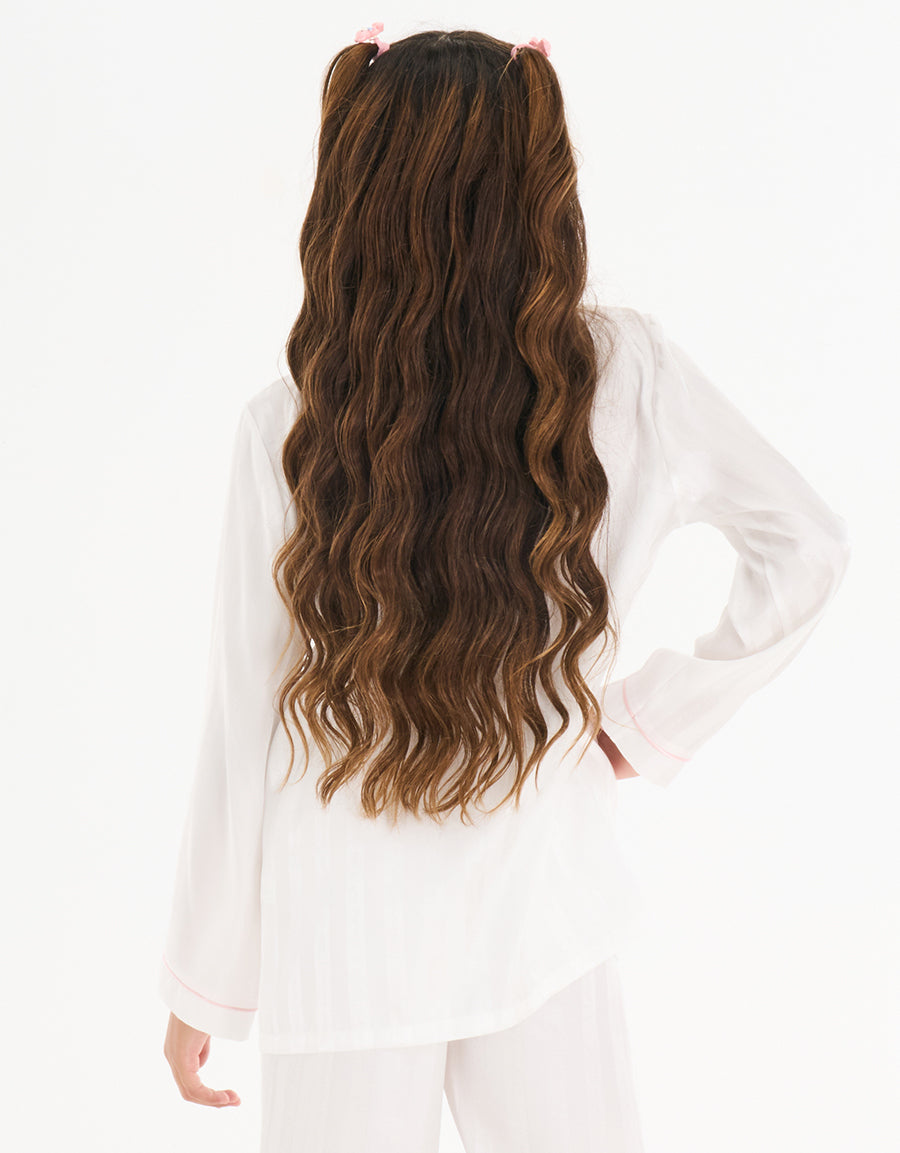 Long Sleeve Satin Pajama Set