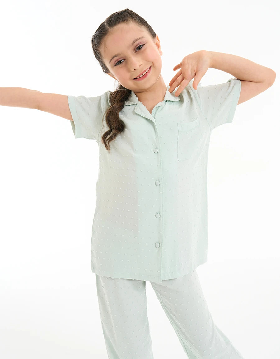 Viscose Dobby Pajama Set