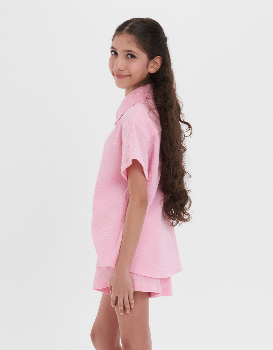 Cotton Short Sleeves Shirt