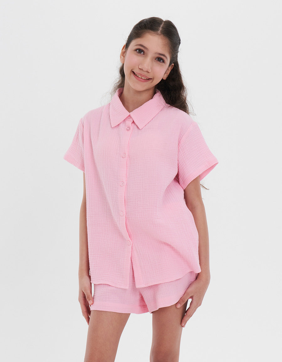 Cotton Short Sleeves Shirt