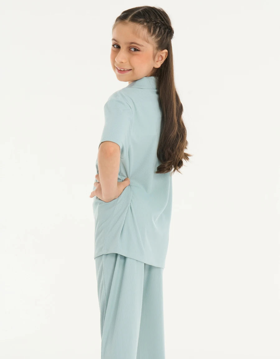 Ribbed Pajama Set
