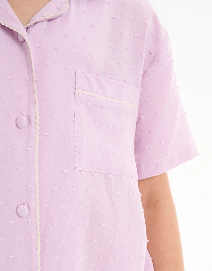 Viscose Dobby Pajama Set