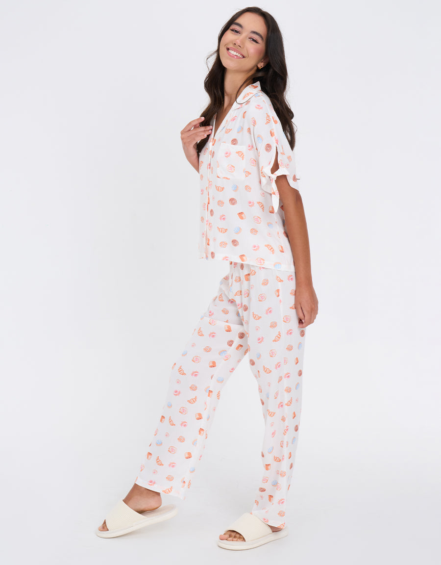 White Pajama Set