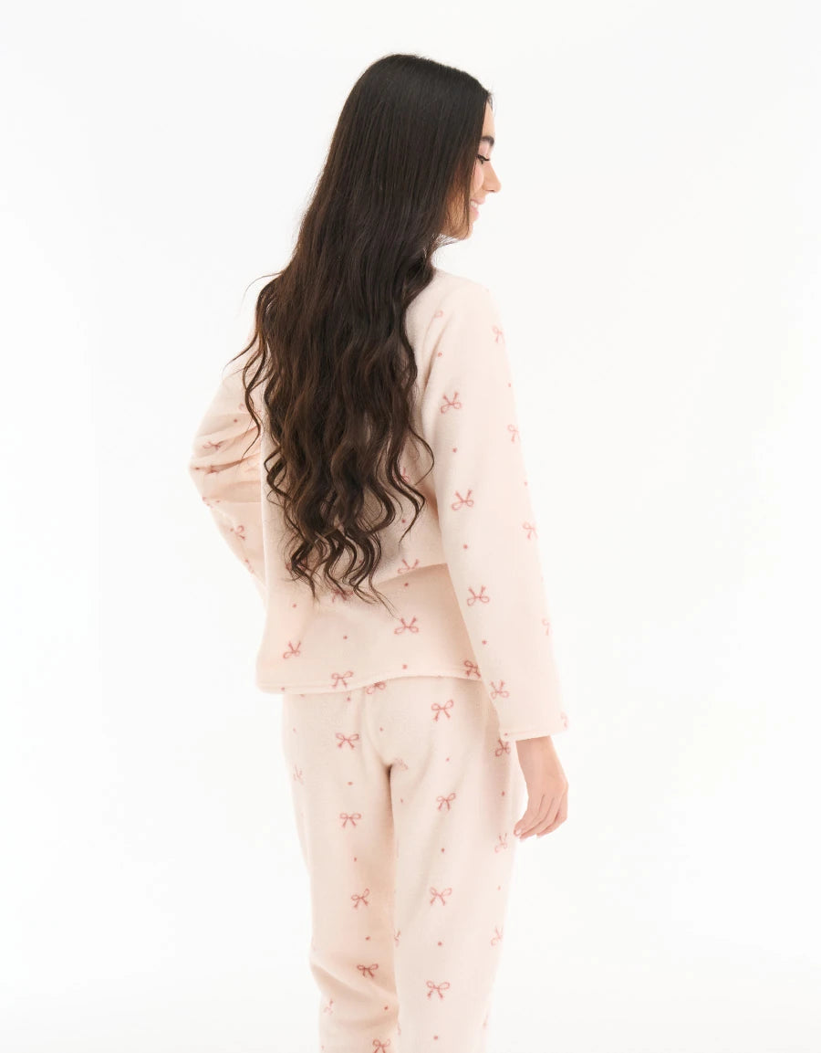 Sleep Club Fleece Pajama Set