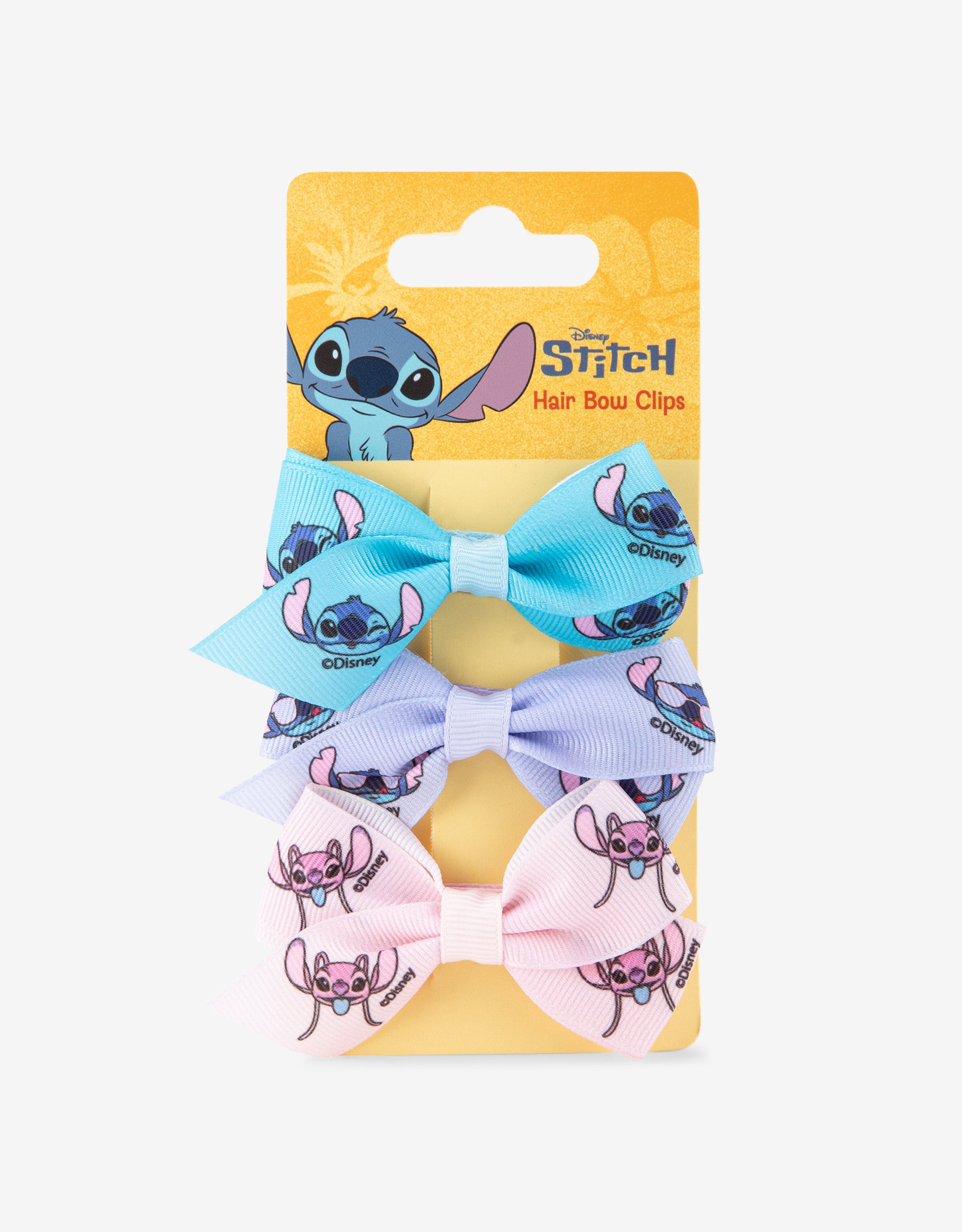 Disney Stitch Hair Bow Clips – 3 Pack