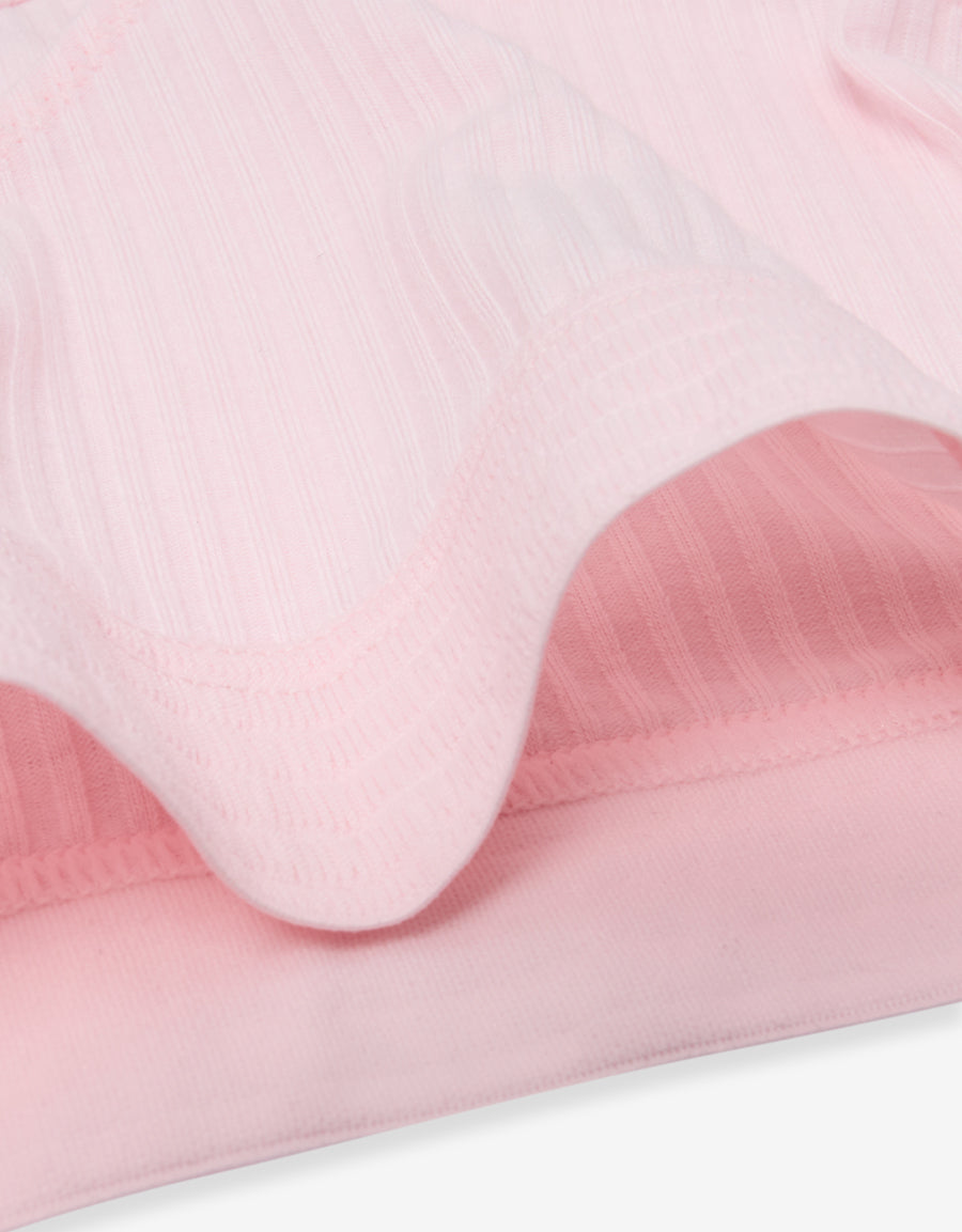 Ribbed Brief in Light Pink