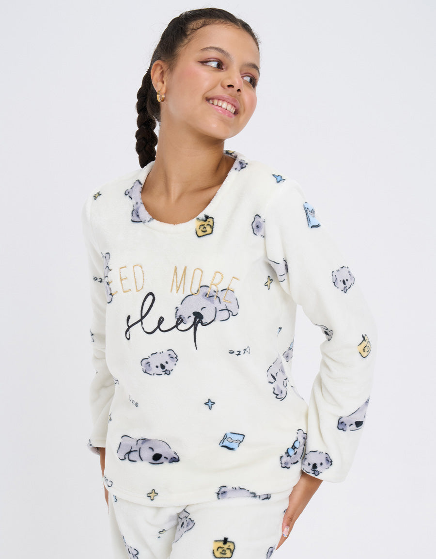 Fleece Pajama Set