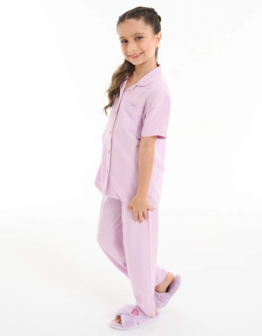 Viscose Dobby Pajama Set